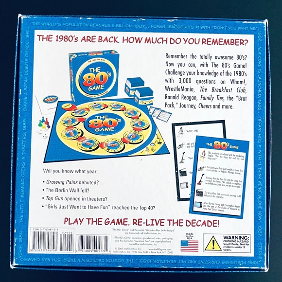 The 80s Game (2001) Vintage Board Game - COMPLETE - Picture 6 of 8